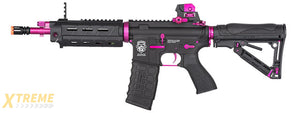 G&G GR4 G26 FEMME FATAL ERG AIRSOFT AEG RIFLE - BLACK / PINK