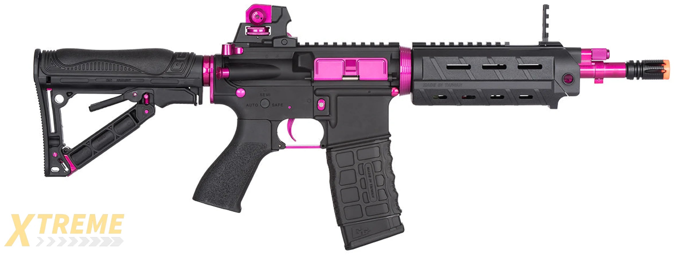 G&G GR4 G26 FEMME FATAL ERG AIRSOFT AEG RIFLE - BLACK / PINK