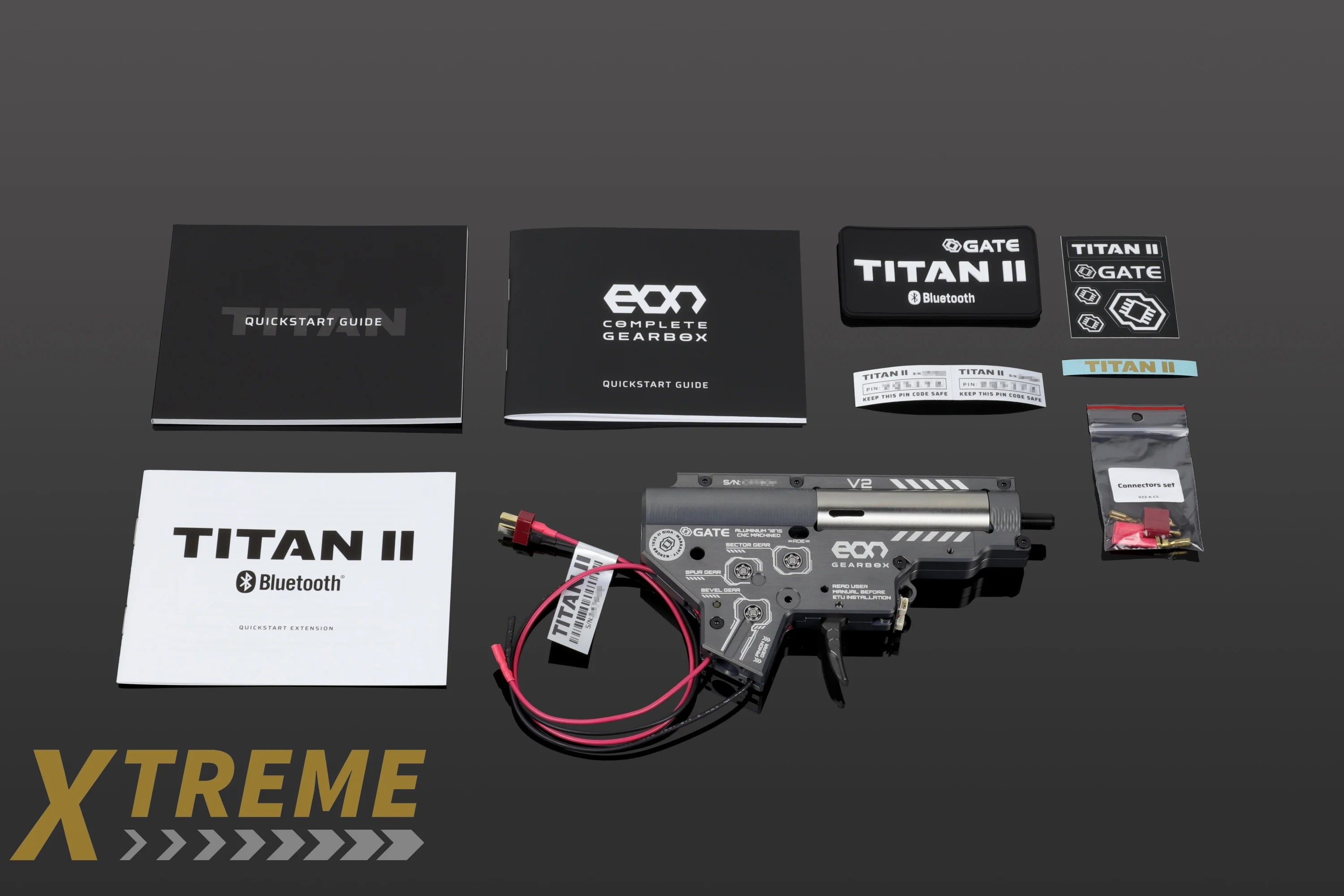 GATE Enterprise EON Complete V2 Gearbox with TITAN II Bluetooth - Short Stroke - 350 FPS / 1.2J [Rear Wired]