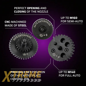 GATE Enterprise High Precision Steel 13:1 Gear Set - Short Stroke