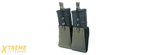 GBRS Group Double 5.56 Rifle Magazine Pouch Bungee Retention - (Ranger Green)