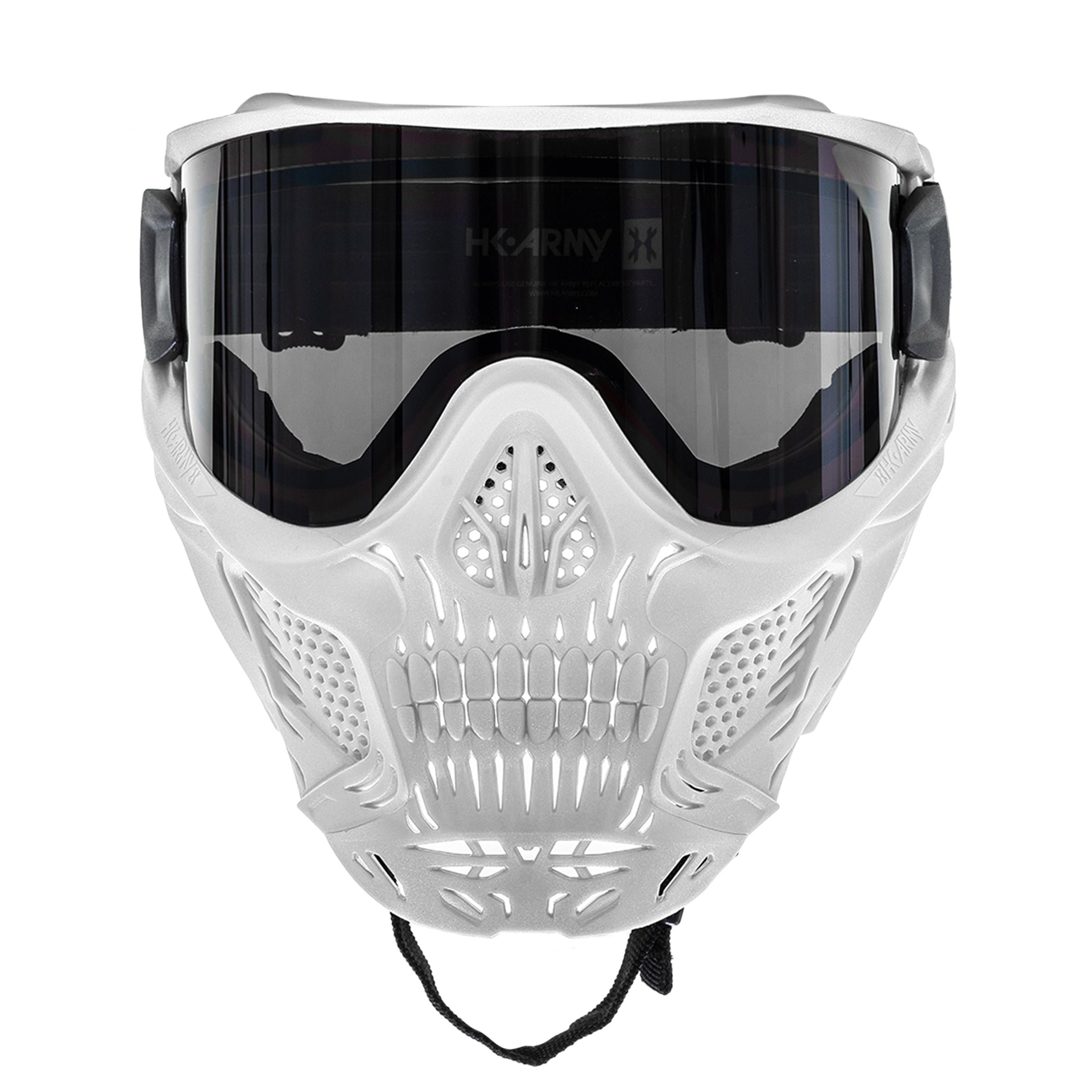 HSTL® Skull Goggle "Ghost" - White w/ Smoke Lens - XTREME Airsoft Superstore