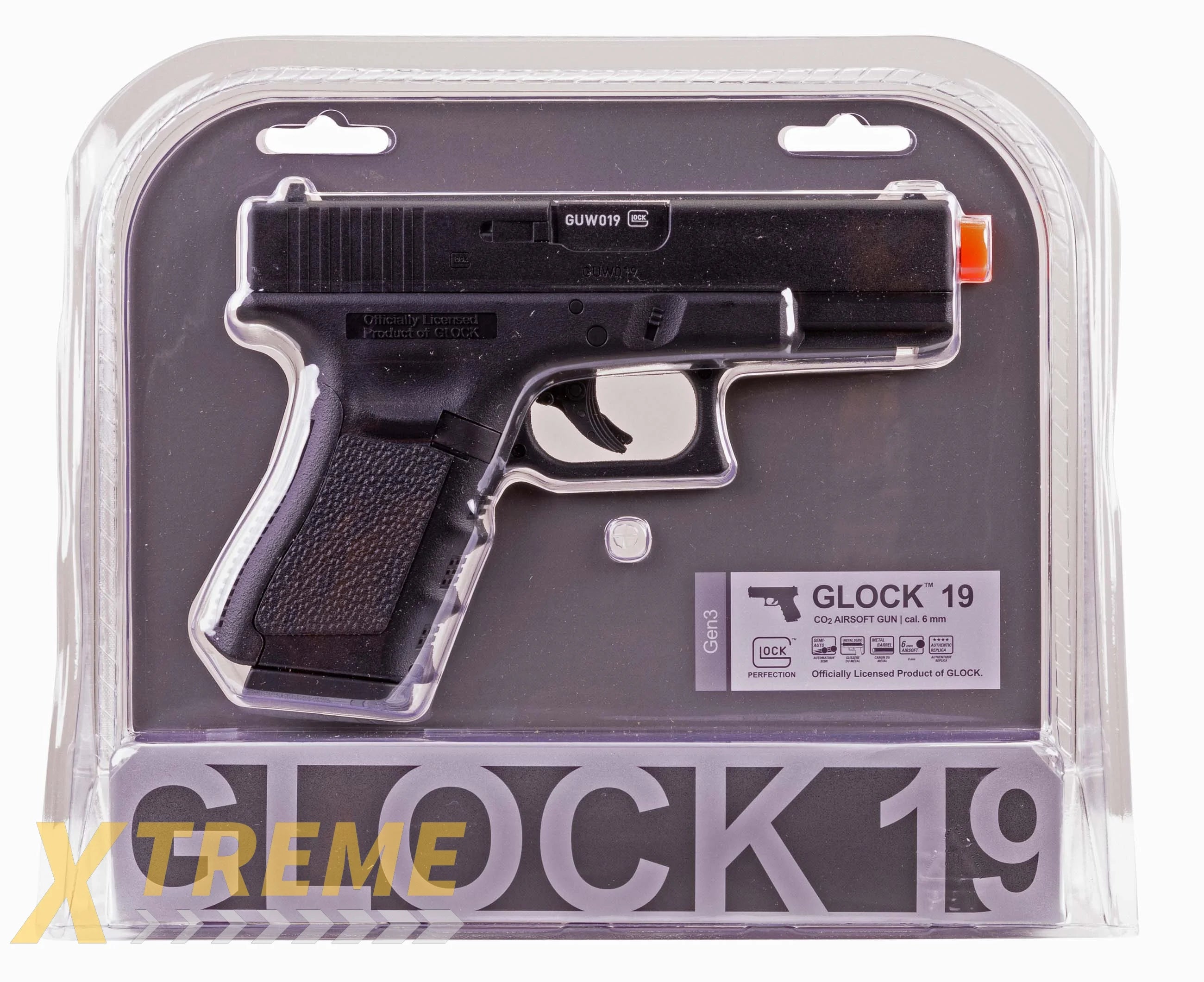 GLOCK G19 GEN 3 CO2 - 6MM - BLACK - GLOCK C02 - Pistols