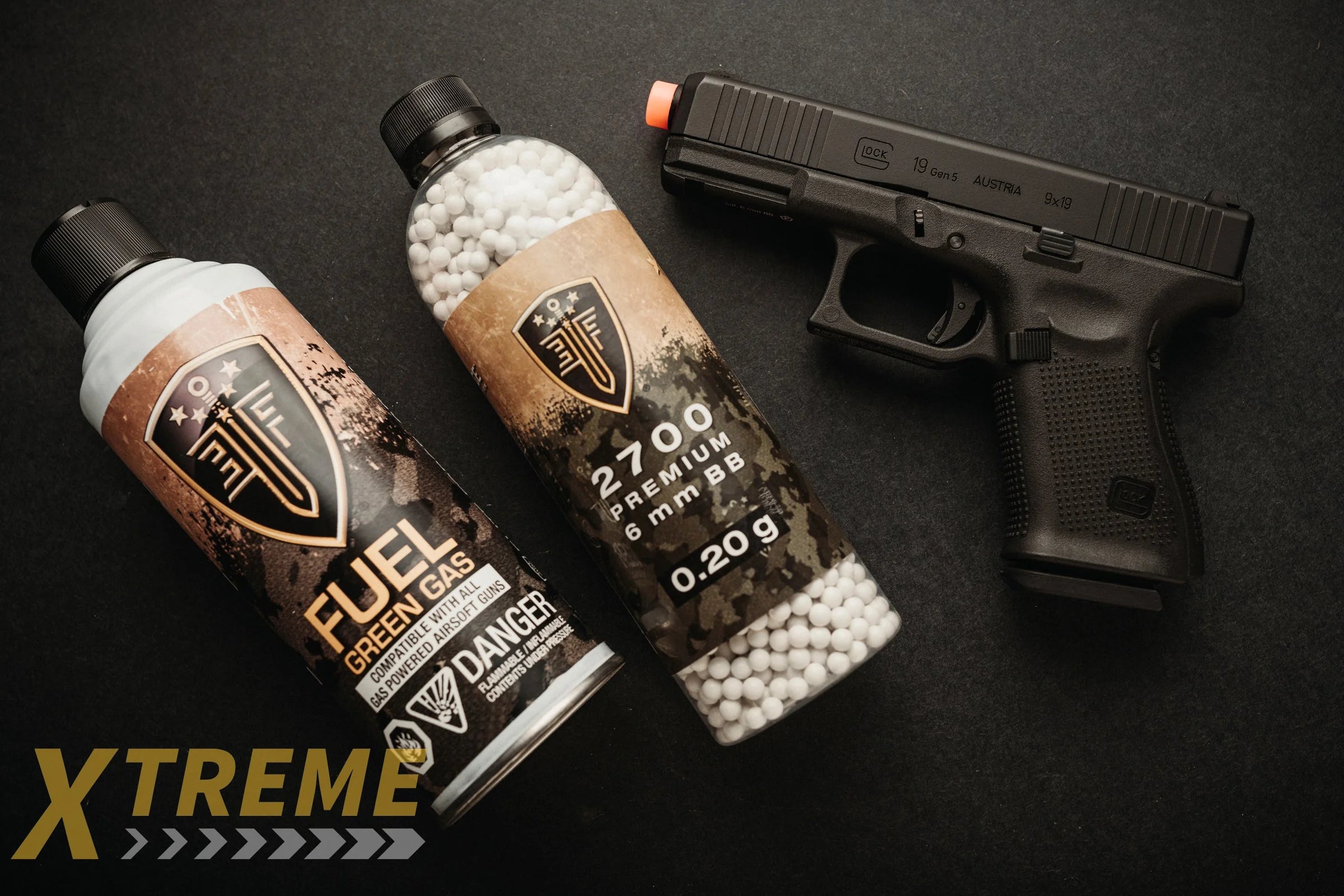 GLOCK G19 GEN 5 GBB-6MM-BLACK - GLOCK GAS BLOWBACK - Pistols