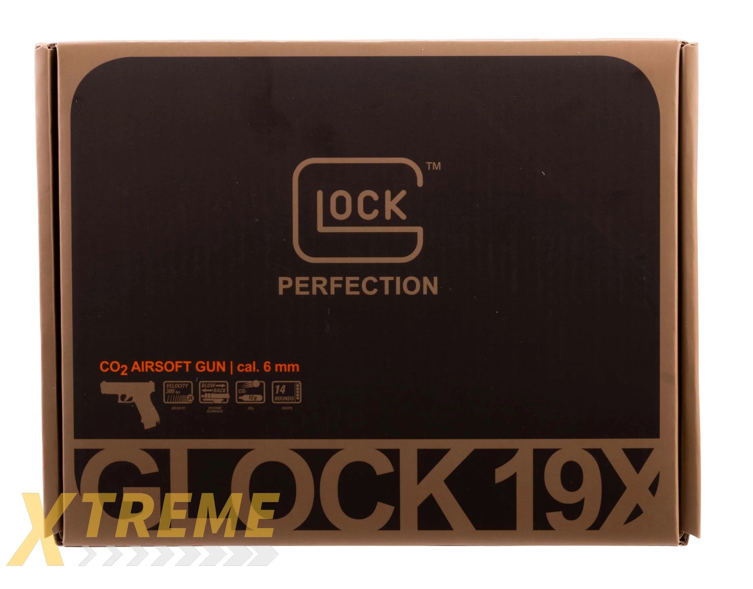 GLOCK G19X GEN CO2-6MM-COYOTE - GLOCK C02 - Pistols