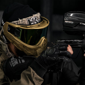 HSTL® Skull Goggle Metallic Gold w/ Gold Lens - XTREME Airsoft Superstore