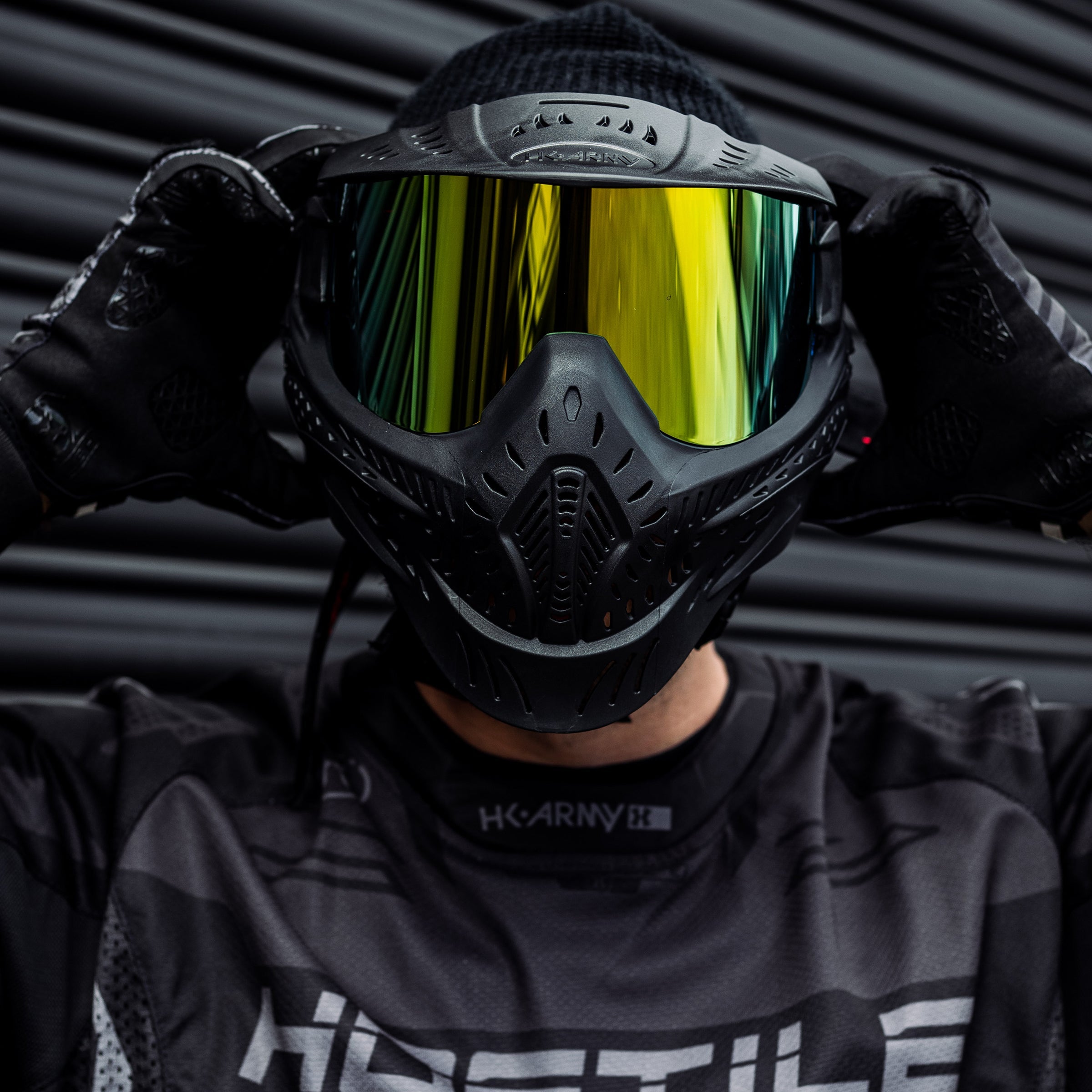HSTL® Goggle - Black w/ Gold Thermal Lens - XTREME Airsoft Superstore
