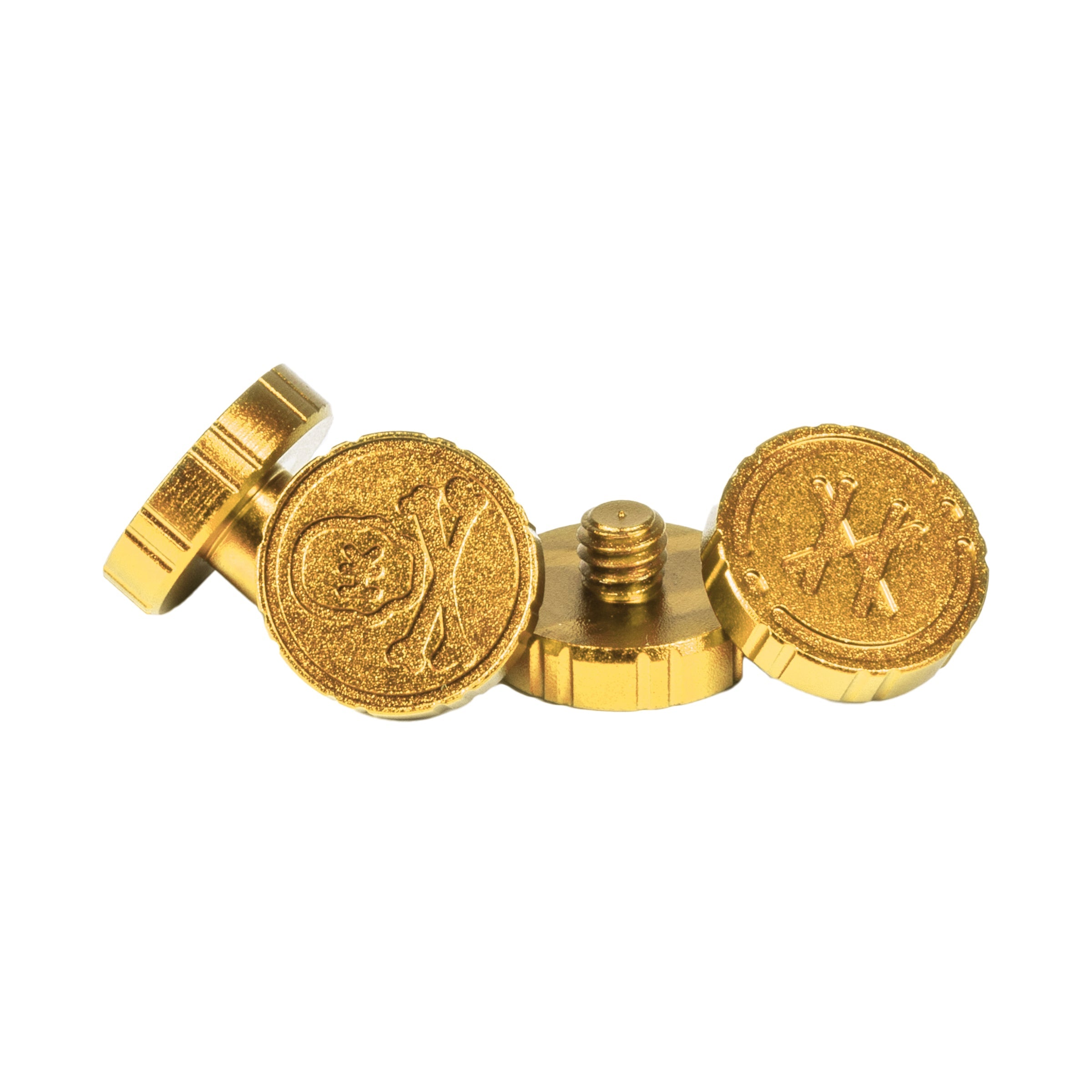 Machined Goggle Screw Set "Icon" Gold - XTREME Airsoft Superstore