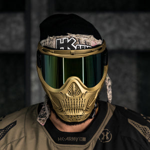 HSTL® Skull Goggle Metallic Gold w/ Gold Lens - XTREME Airsoft Superstore