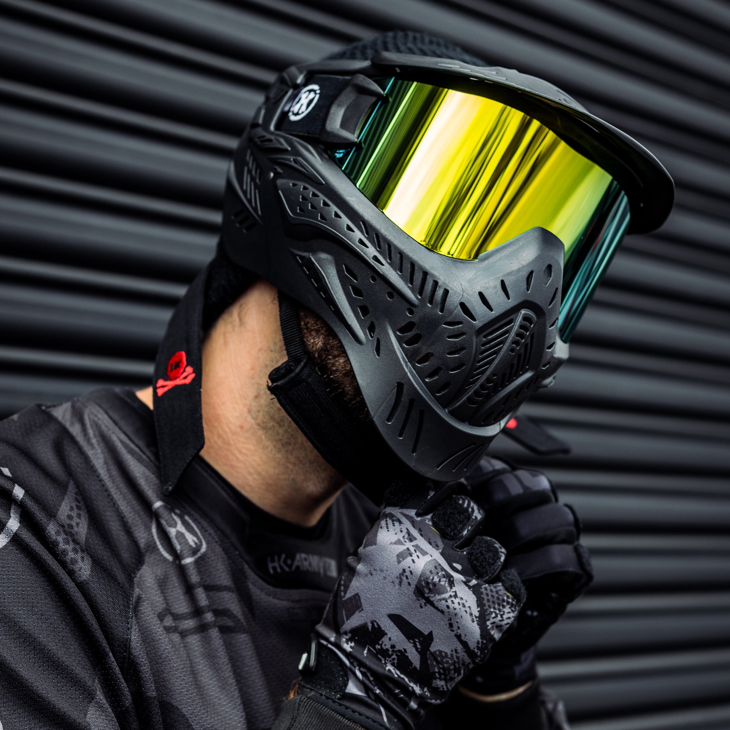 HSTL® Goggle - Black w/ Gold Thermal Lens - XTREME Airsoft Superstore