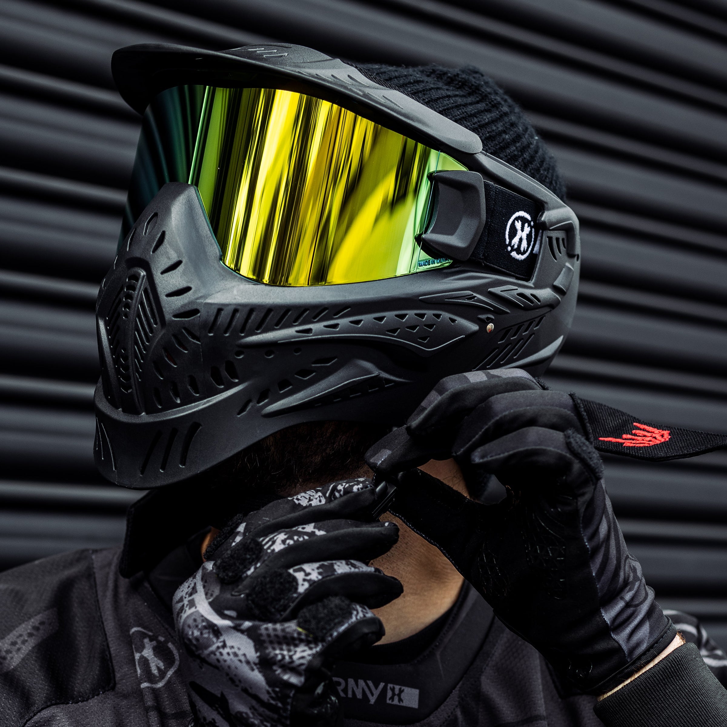 HSTL® Goggle - Black w/ Gold Thermal Lens - XTREME Airsoft Superstore