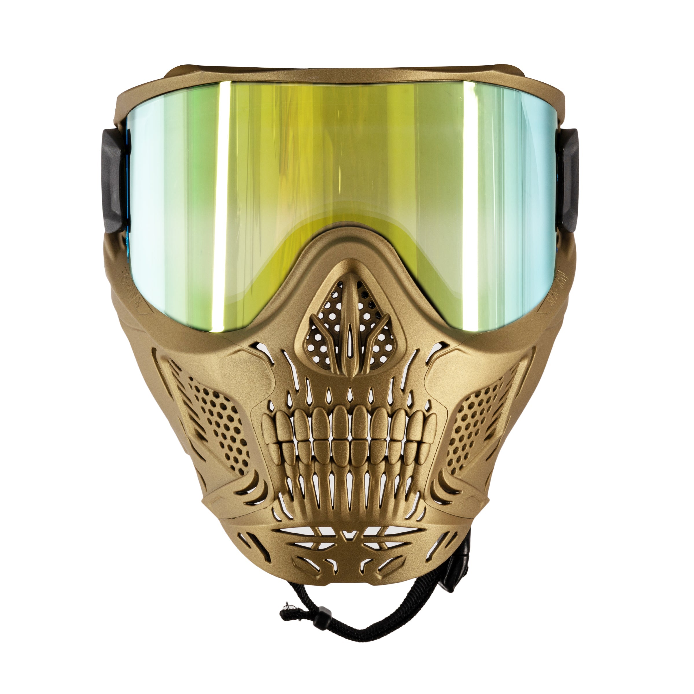 HSTL® Skull Goggle Metallic Gold w/ Gold Lens - XTREME Airsoft Superstore