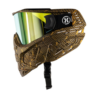 HSTL® Skull Goggle Machine Gold w/ Gold Lens - XTREME Airsoft Superstore