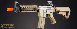 Golden Eagle JG F6624TAN Super Enhanced M4 CQB RIS AEG Metal Gear, Rail Covers, Polymer Body in Tan