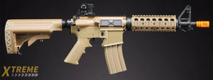 Golden Eagle JG F6624TAN Super Enhanced M4 CQB RIS AEG Metal Gear, Rail Covers, Polymer Body in Tan