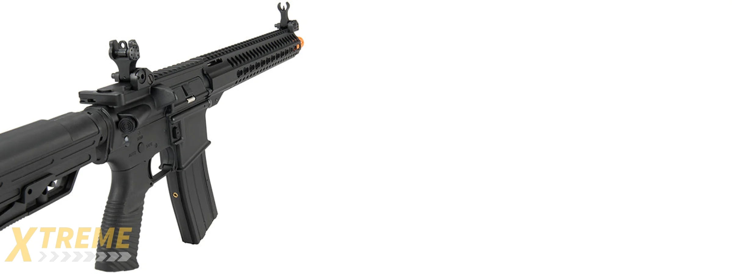 GOLDEN EAGLE MC6645 ELITE SERIES 13 KEYMOD GAS BLOWBACK AIRSOFT RIFLE (BLACK)