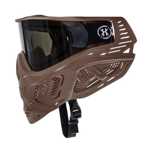 HSTL® Skull Goggle "Grave Digger" - Tan w/ Smoke Lens - XTREME Airsoft Superstore