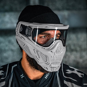 HSTL® Skull Goggle - Grey w/ Clear Lens - XTREME Airsoft Superstore