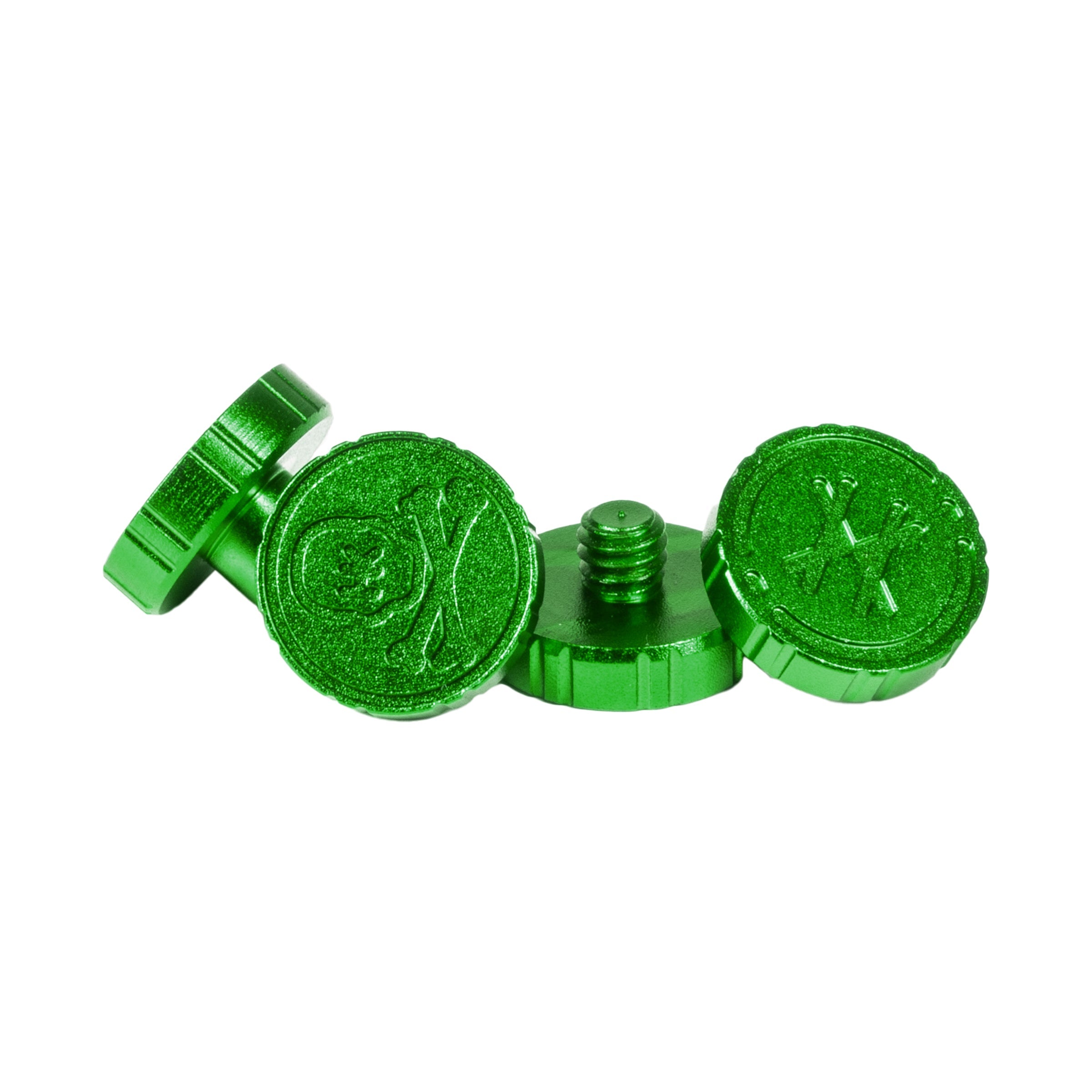 Machined Goggle Screw Set "Icon" Green - XTREME Airsoft Superstore