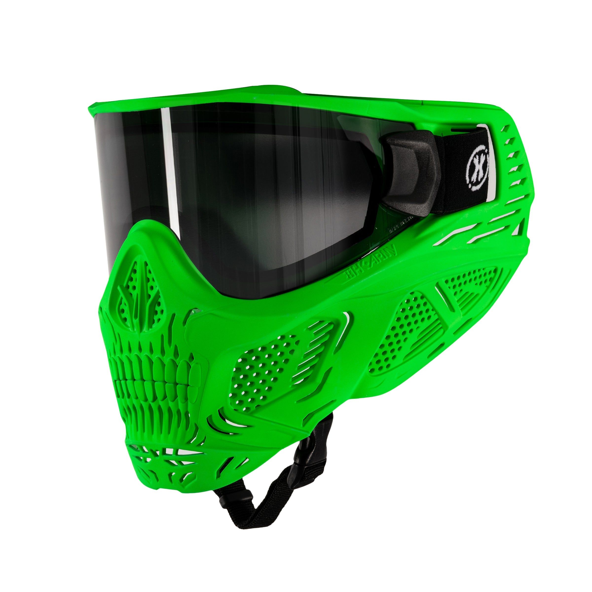 HSTL® Glowball™ Skull Goggle Neon Green w/ Smoke Lens - XTREME Airsoft Superstore