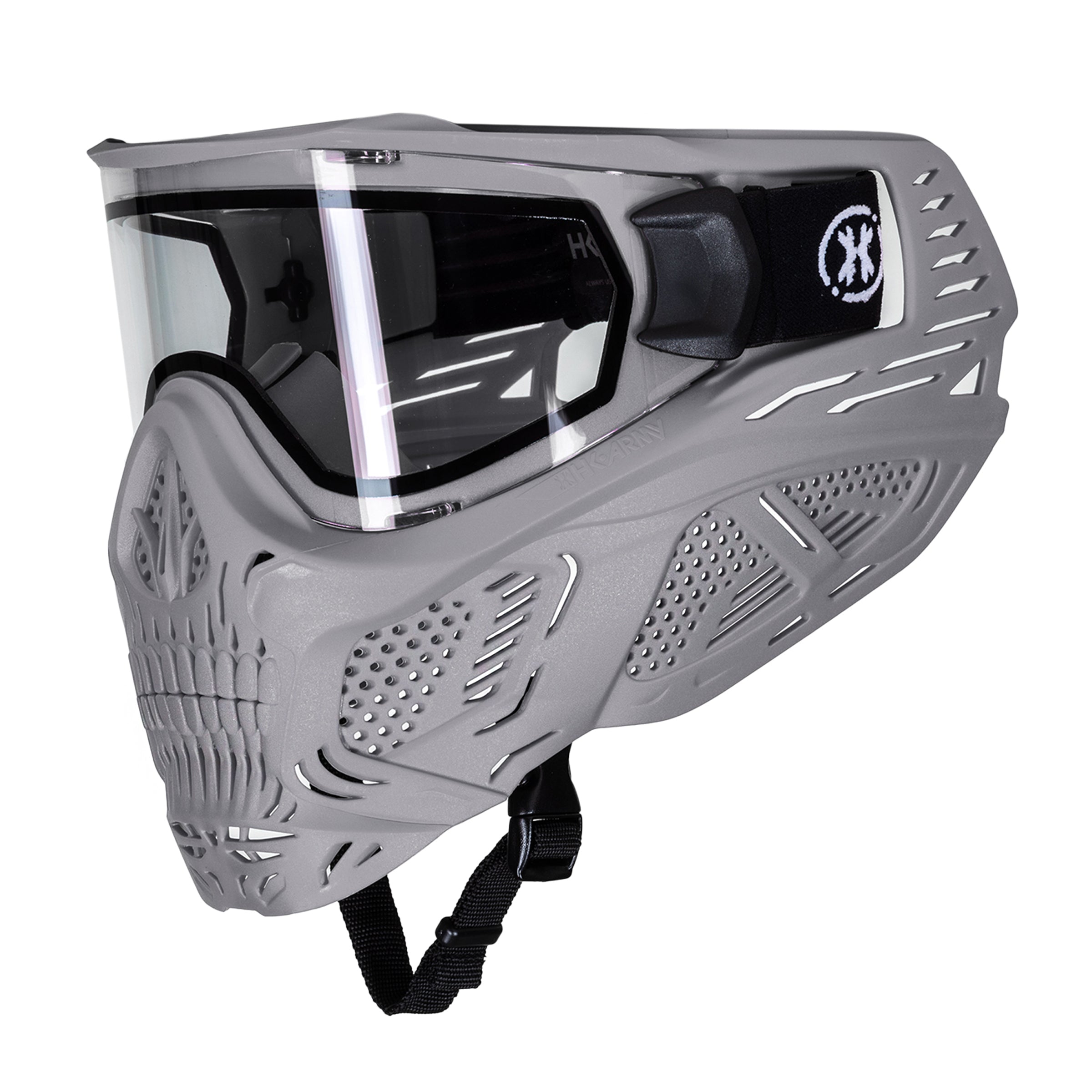 HSTL® Skull Goggle - Grey w/ Clear Lens - XTREME Airsoft Superstore