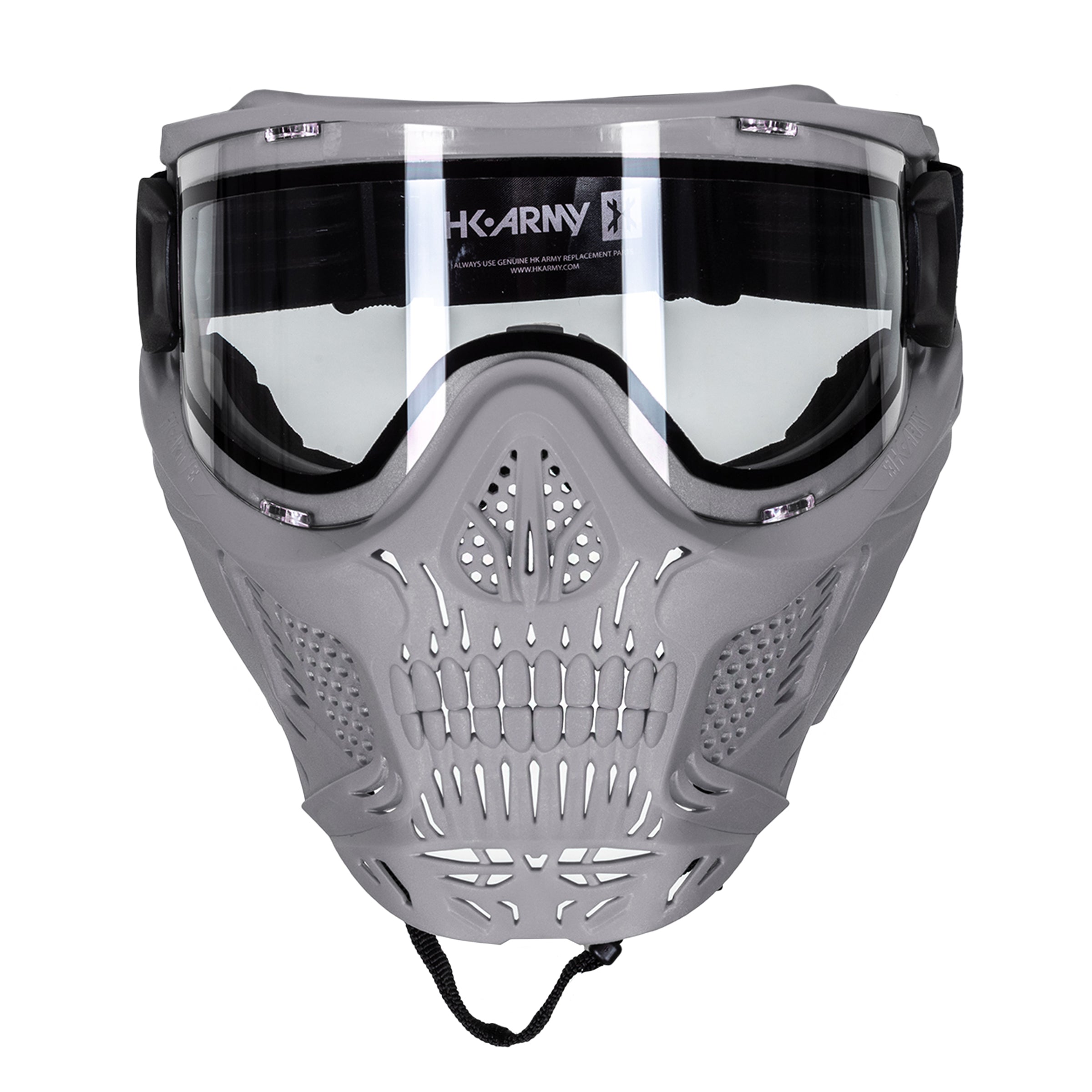 HSTL® Skull Goggle - Grey w/ Clear Lens - XTREME Airsoft Superstore