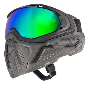 SLR Goggle - Odyssey (Black/Black/Smoke) Aurora Green Lens - XTREME Airsoft Superstore