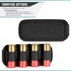 12 Gauge Shotgun Shell Cards - Hook Backing (Multiple Rounds) - XTREME Airsoft Superstore