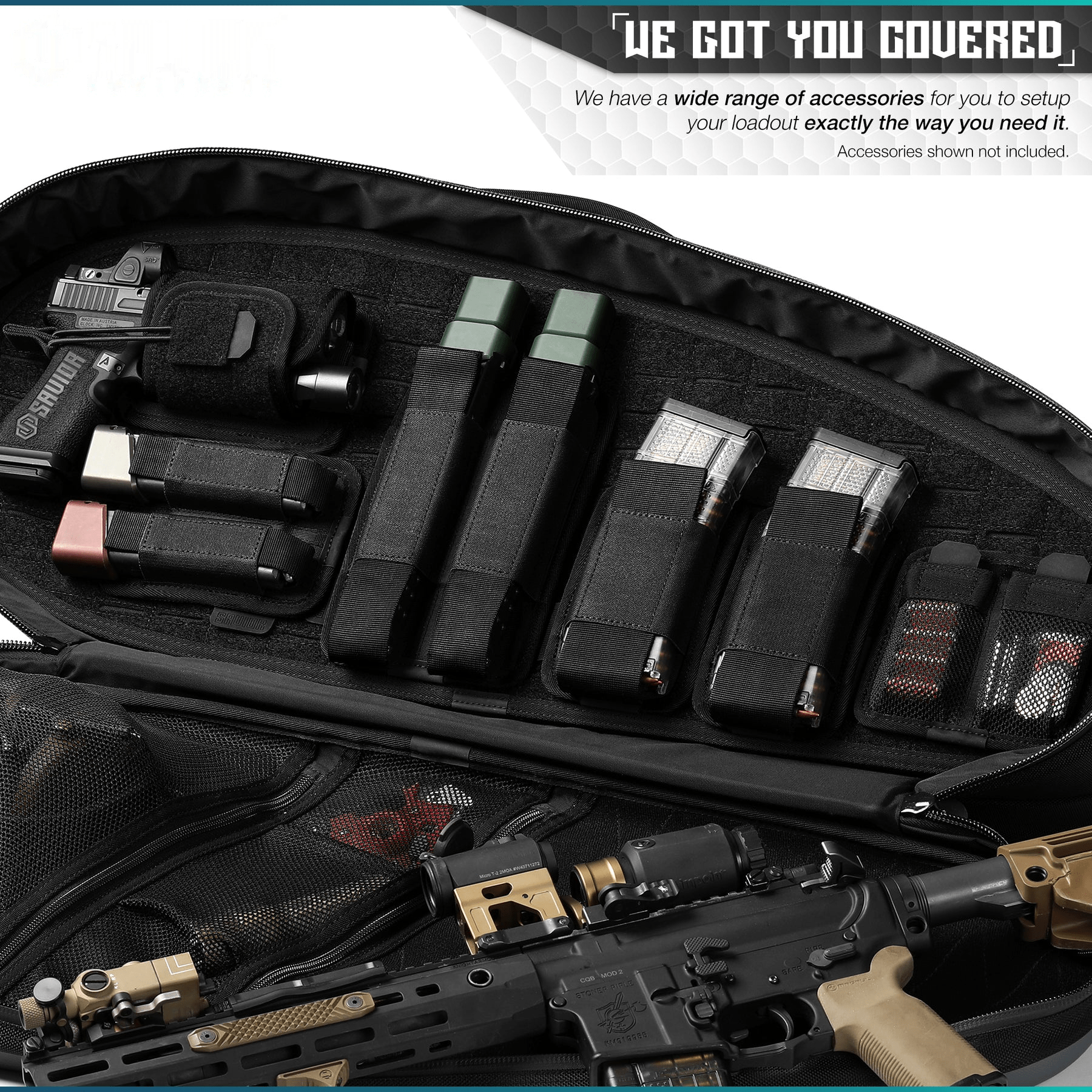 AR-15/AK-47 Mag Holster - Hook Backing (Multiple Slots) - XTREME Airsoft Superstore