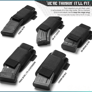 AR-15/AK-47 Mag Holster - Hook Backing (Multiple Slots) - XTREME Airsoft Superstore