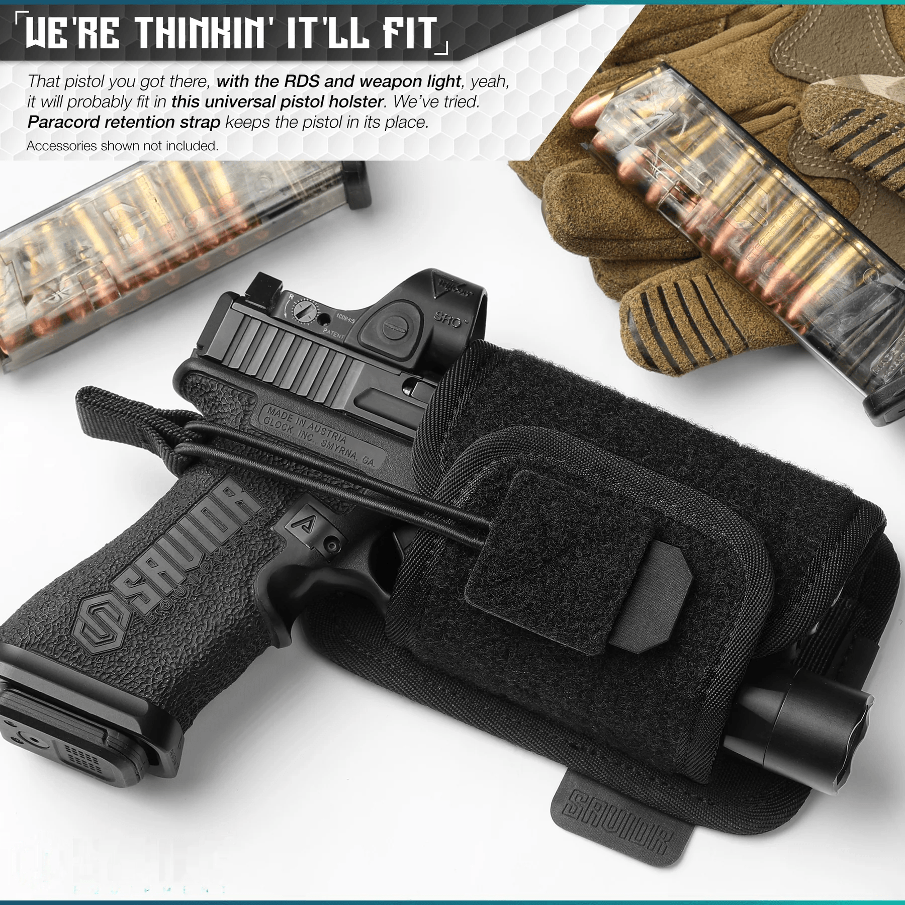 Universal Pistol Holder - XTREME Airsoft Superstore