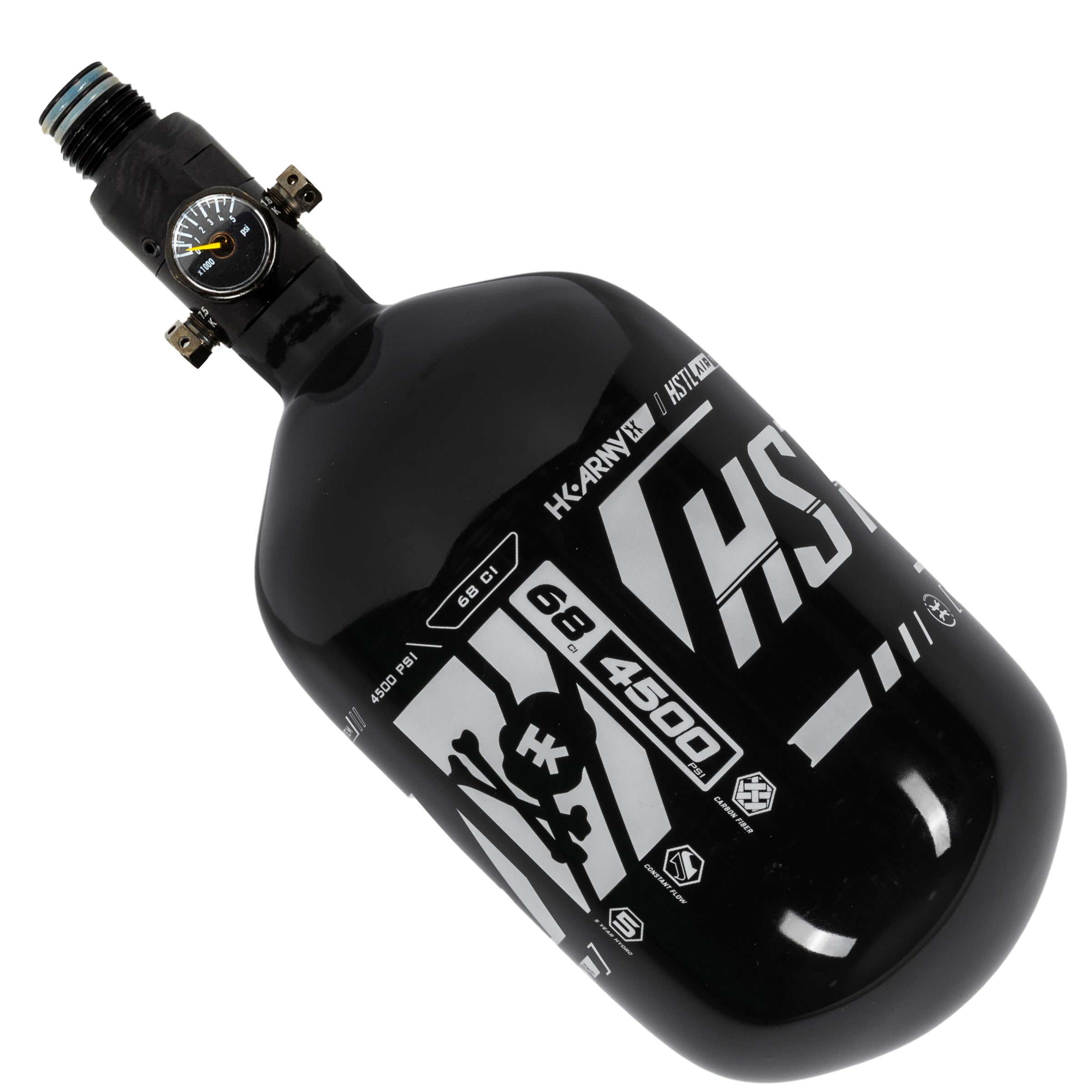 HSTL® - Carbon Fiber Tank - Standard Reg - 68ci / 4500psi - Black - XTREME Airsoft Superstore