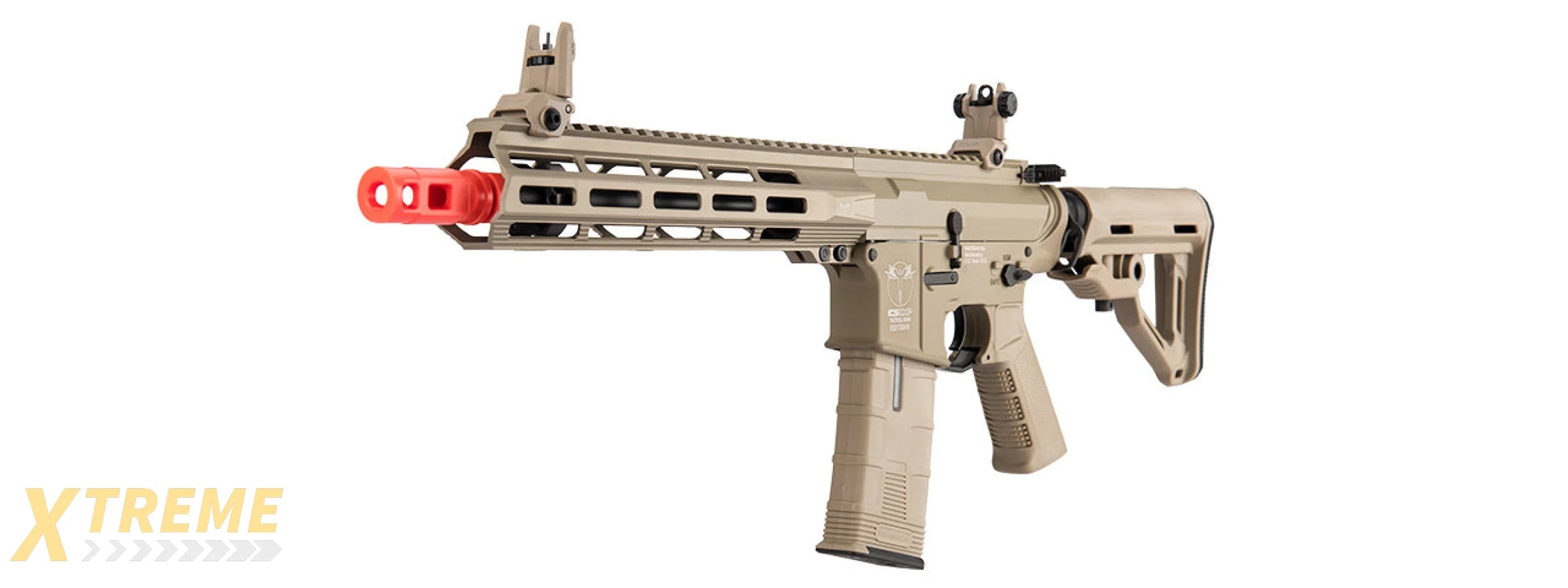 ICS CXP-MMR M4 SBR ELECTRIC BLOWBACK AIRSOFT AEG RIFLE (TAN)