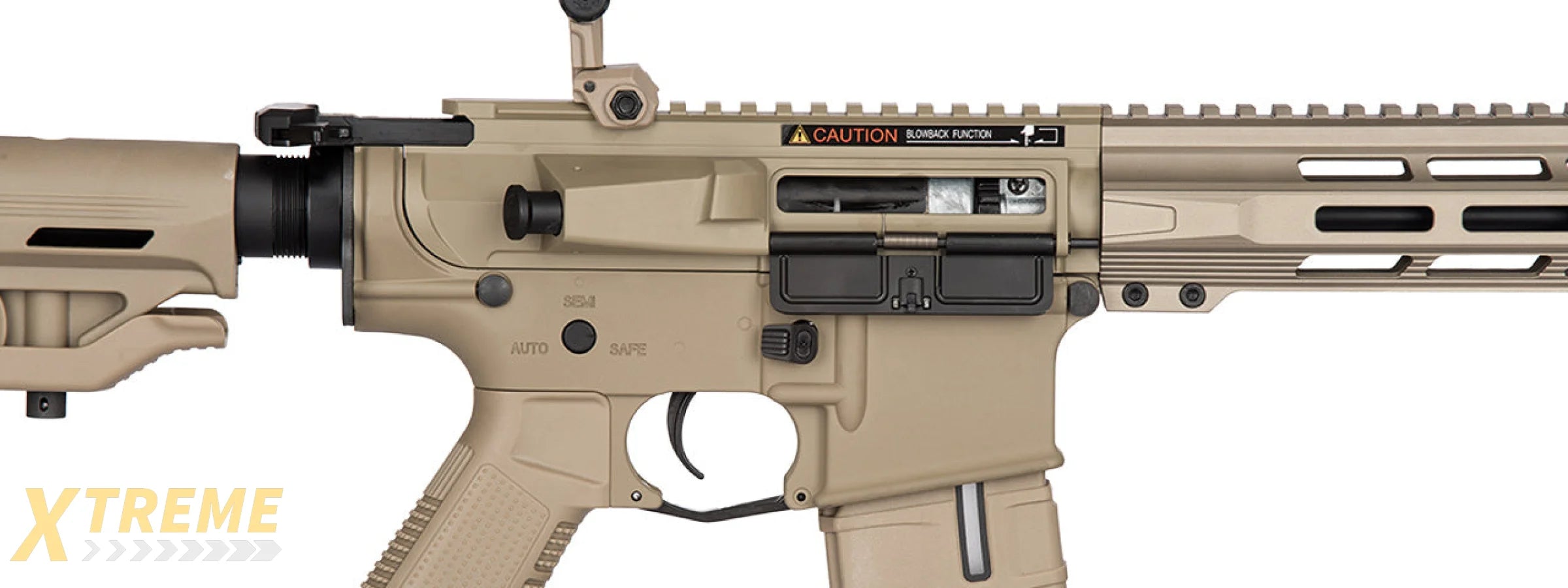 ICS CXP-MMR M4 SBR ELECTRIC BLOWBACK AIRSOFT AEG RIFLE (TAN)