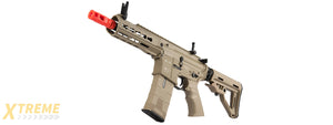 ICS CXP-UK1 CAPTAIN EBB KEYMOD M4 AIRSOFT AEG RIFLE - TAN