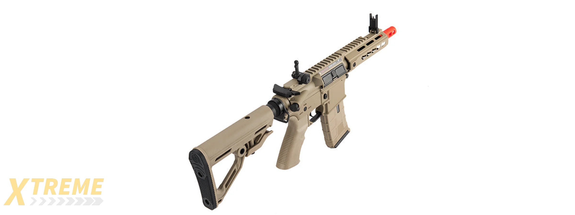 ICS CXP-UK1 CAPTAIN EBB KEYMOD M4 AIRSOFT AEG RIFLE - TAN