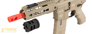 ICS CXP-UK1 CAPTAIN EBB KEYMOD M4 AIRSOFT AEG RIFLE - TAN