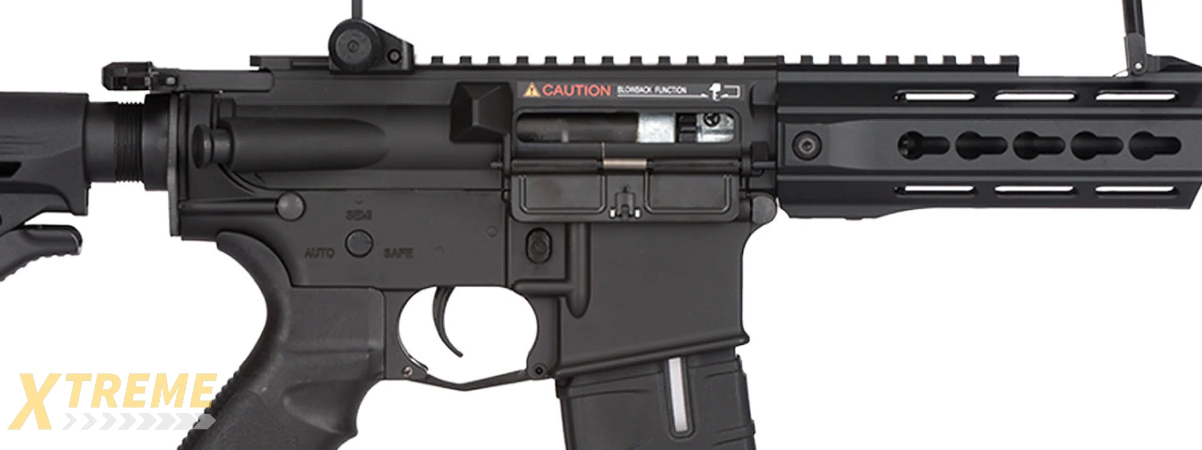 ICS CXP-UK1 CAPTAIN ELECTRIC BLOWBACK M4 AIRSOFT AEG RIFLE - BLACK
