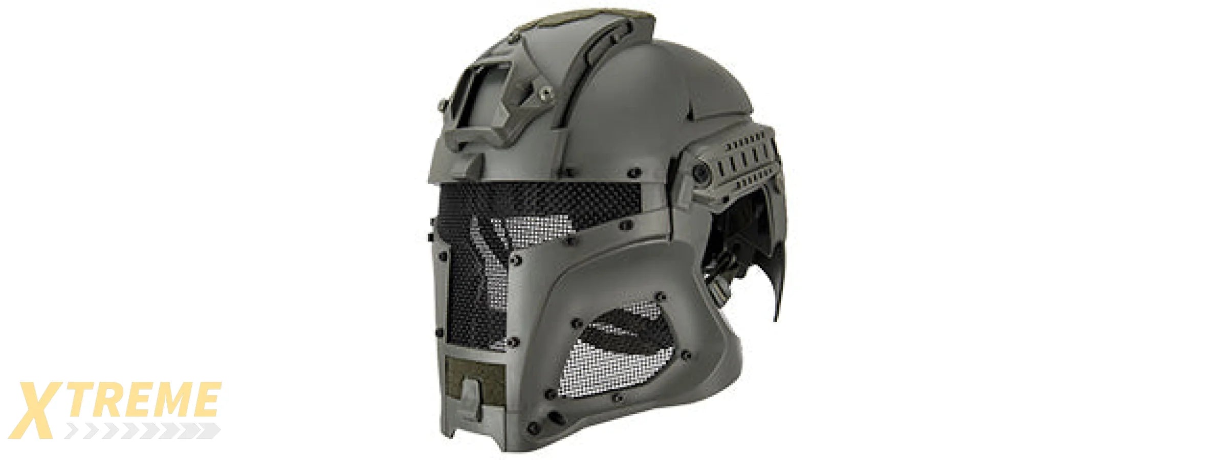 Interstellar Battle Trooper Full Face Airsoft Helmet (FOLIAGE GREEN)