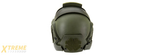 Interstellar Battle Trooper Full Face Airsoft Helmet (OD GREEN)