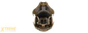 Interstellar Battle Trooper Full Face Airsoft Helmet (TAN)