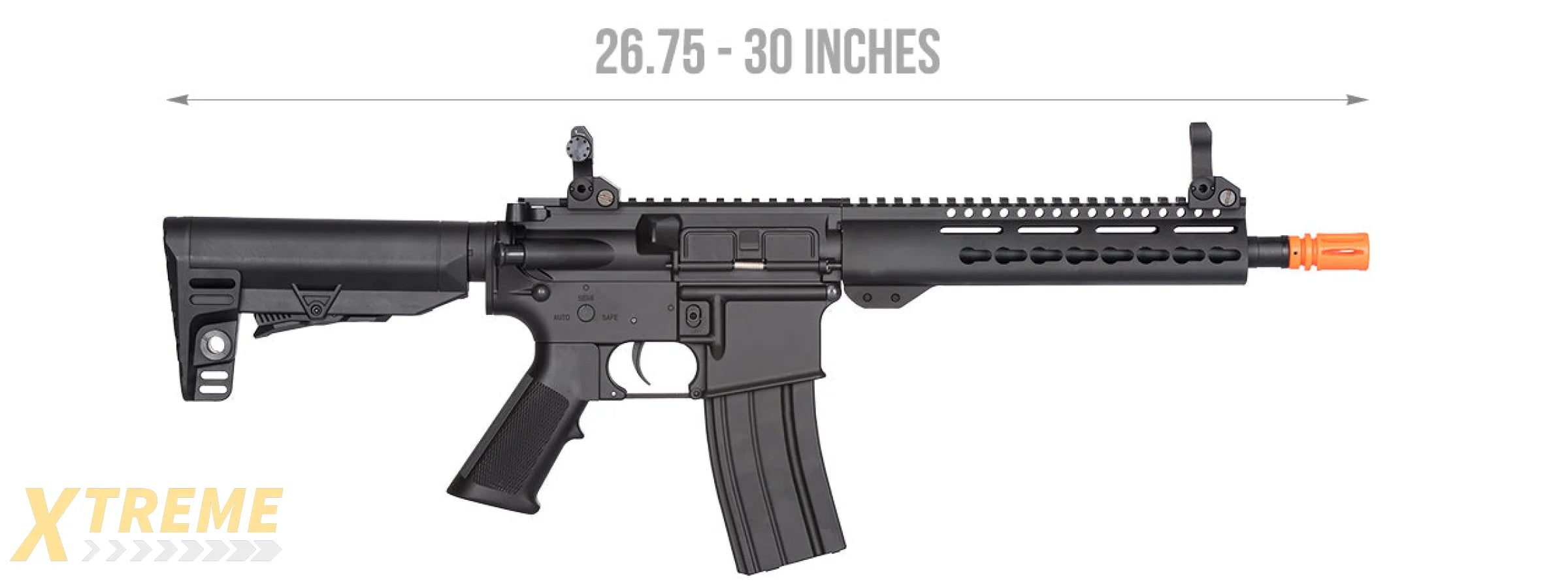 JG M4 AIRSOFT AEG RIFLE W/ KEYMOD HANDGUARD (BLACK)