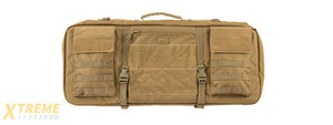LANCER TACTICAL 1000D NYLON 3-WAY CARRY 29" DOUBLE RIFLE GUN BAG (KHAKI)