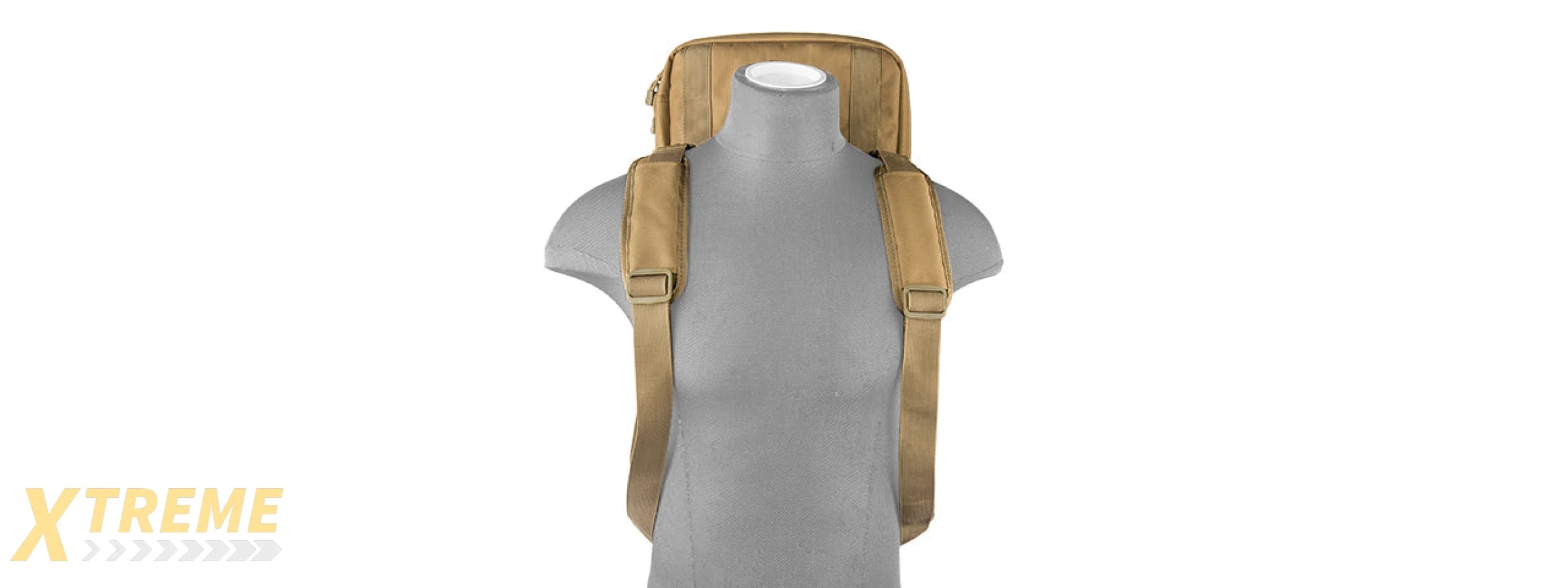 LANCER TACTICAL 1000D NYLON 3-WAY CARRY 29" DOUBLE RIFLE GUN BAG (KHAKI)