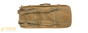 LANCER TACTICAL 1000D NYLON 3-WAY CARRY 29" DOUBLE RIFLE GUN BAG (KHAKI)