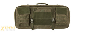 LANCER TACTICAL 1000D NYLON 3-WAY CARRY 29" DOUBLE RIFLE GUN BAG (OD GREEN)