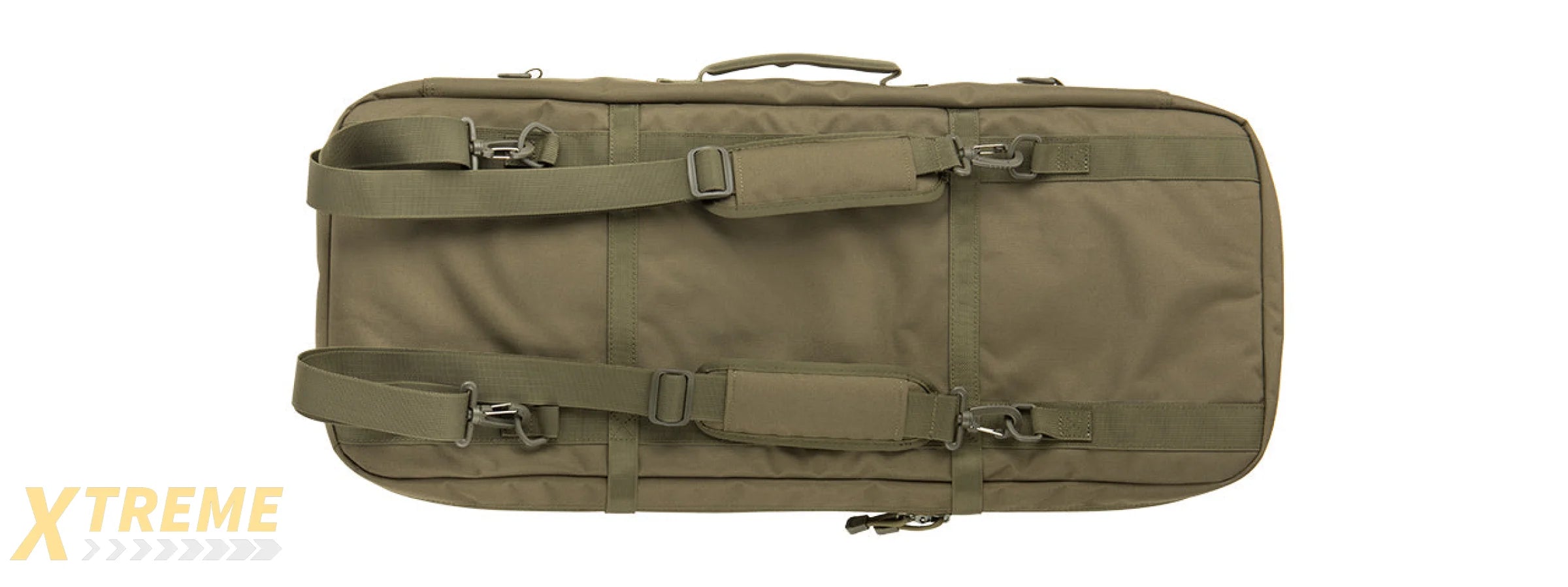 LANCER TACTICAL 1000D NYLON 3-WAY CARRY 29" DOUBLE RIFLE GUN BAG (OD GREEN)