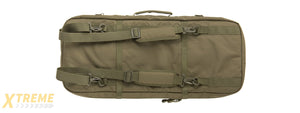 LANCER TACTICAL 1000D NYLON 3-WAY CARRY 29" DOUBLE RIFLE GUN BAG (OD GREEN)
