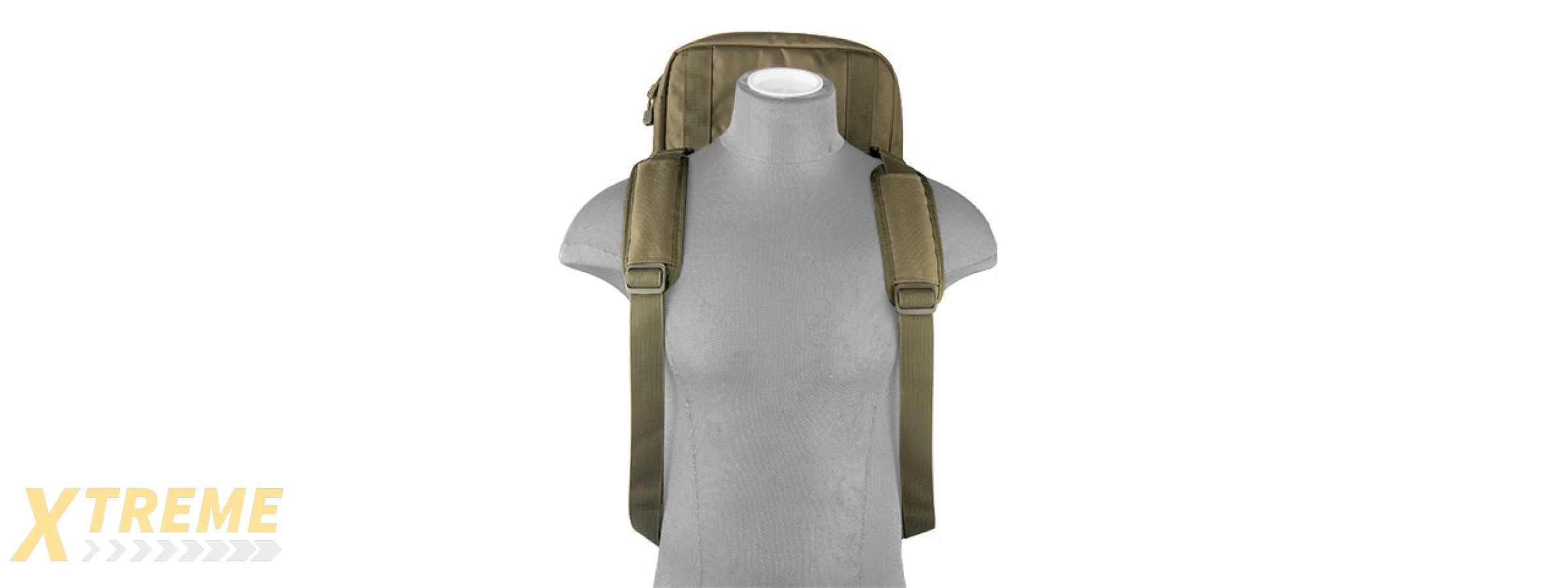 LANCER TACTICAL 1000D NYLON 3-WAY CARRY 29" DOUBLE RIFLE GUN BAG (OD GREEN)