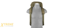 LANCER TACTICAL 1000D NYLON 3-WAY CARRY 29" DOUBLE RIFLE GUN BAG (OD GREEN)